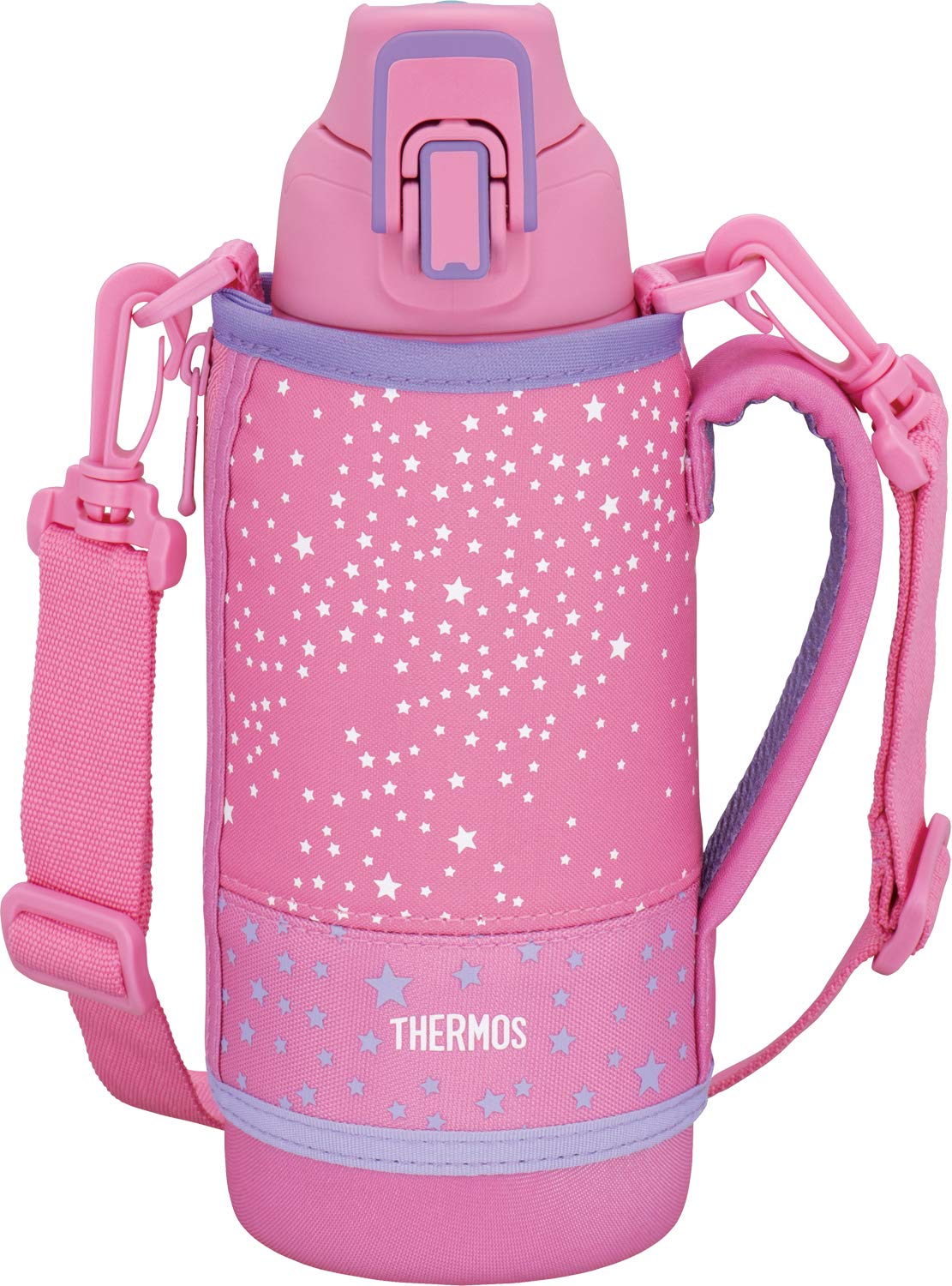 Thermos Pink Star 0.8L Vacuum Insulated Sports Bottle for Cold Storage - Fht - 801F Pkst