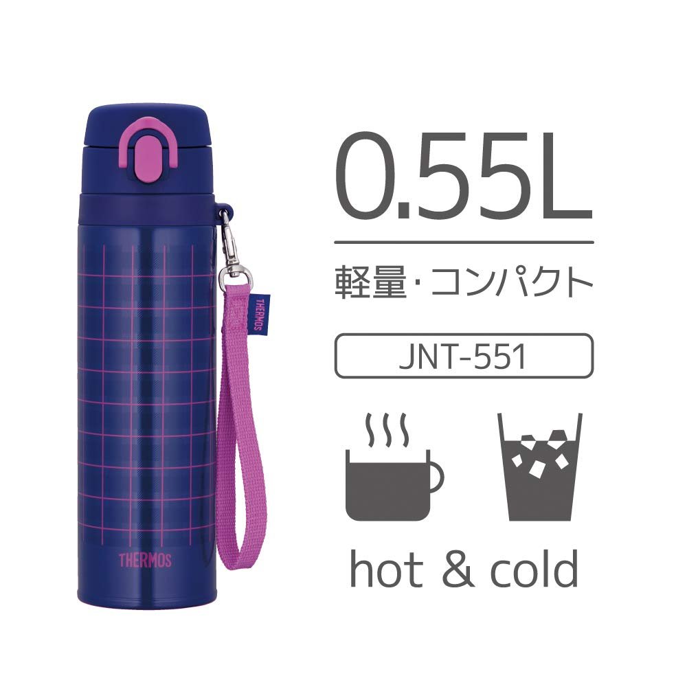 Thermos Portable Insulated Mug 550ml - Navy Pink - Model JNT - 551 NV - P