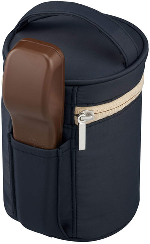 Thermos Soup Jar Pouch Black Ret - 001 Bk Japan 300 - 500Ml