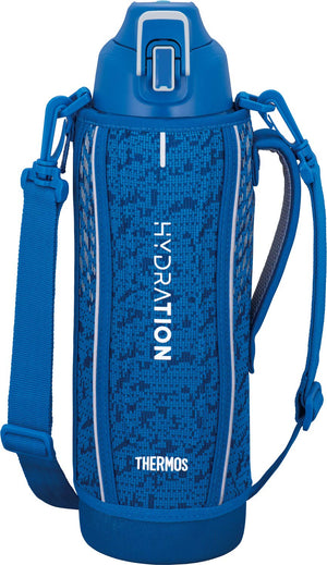 Thermos Sports Bottle 1.5L Blue Silver - Vacuum Insulated Cold Storage Fht - 1501F