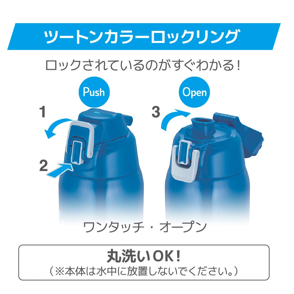 Thermos Sports Bottle 1.5L Blue Silver - Vacuum Insulated Cold Storage Fht - 1501F