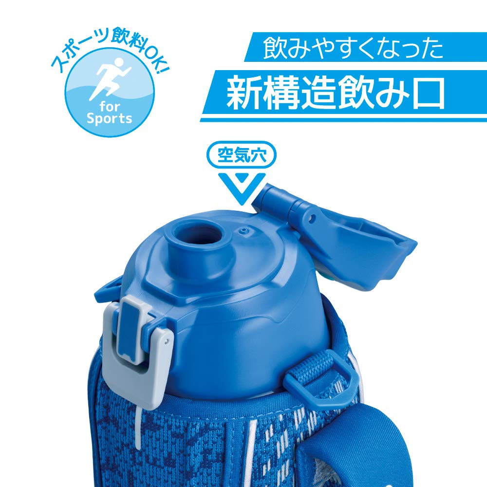 Thermos Sports Bottle 1.5L Blue Silver - Vacuum Insulated Cold Storage Fht - 1501F