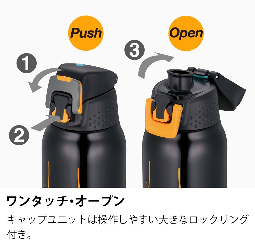 Thermos Sports Bottle Replacement Cap with Gasket for FFZ - 500F/800F/1000F Black Gradient