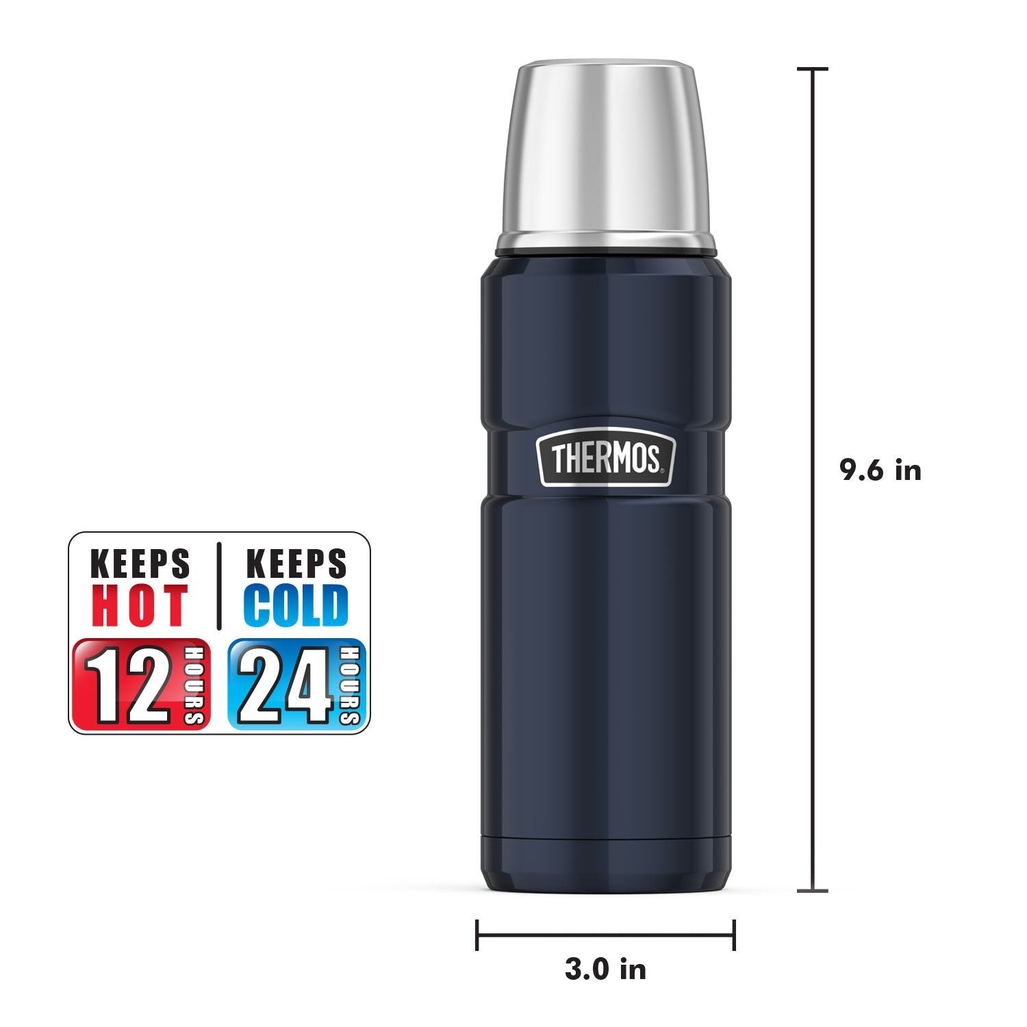 Thermos Stainless King 0.5L Food Jar in Midnight Blue