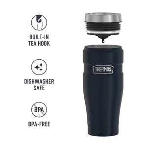Thermos Stainless King 1 - Pack Matte Blue Travel Tumbler