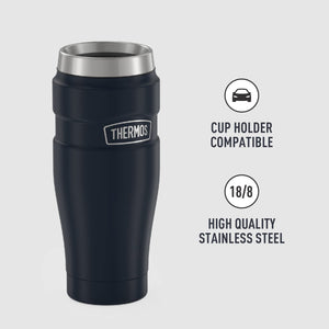 Thermos Stainless King 1 - Pack Matte Blue Travel Tumbler