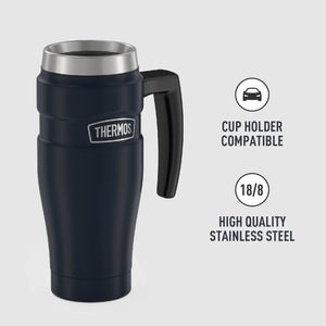 Thermos Stainless King 16Oz Vacuum Insulated Travel Mug in Matte Blue