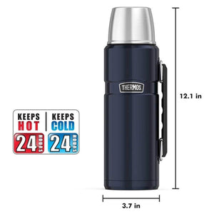 Thermos Stainless King 40 - Ounce 1.2L Bottle Midnight Blue - US Edition