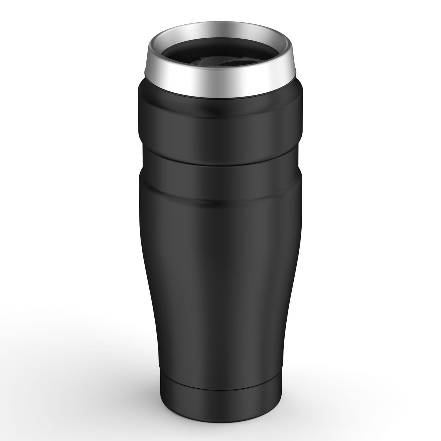 Thermos Stainless King Black Travel Tumbler Compact 16 - Ounce/450ml Capacity
