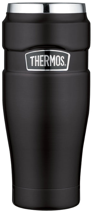Thermos Stainless King Black Travel Tumbler Compact 16 - Ounce/450ml Capacity