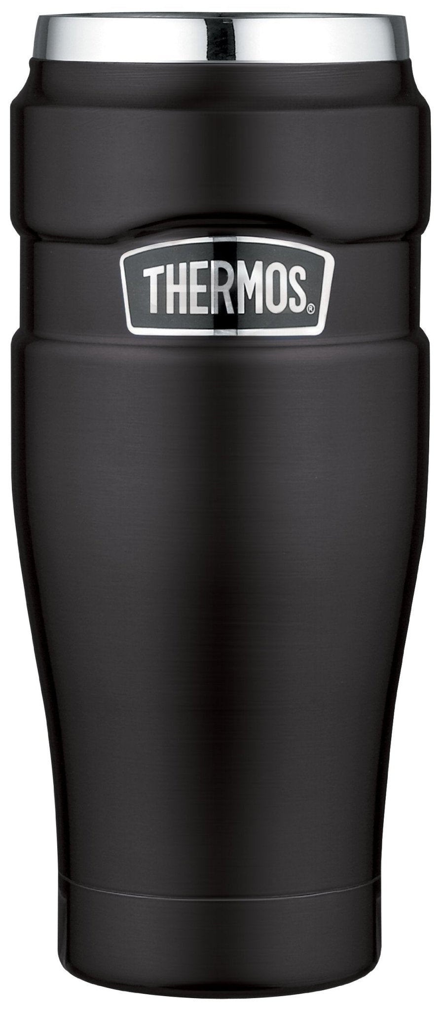 Thermos Stainless King Black Travel Tumbler Compact 16 - Ounce/450ml Capacity