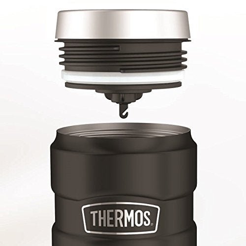 Thermos Stainless King Black Travel Tumbler Compact 16 - Ounce/450ml Capacity