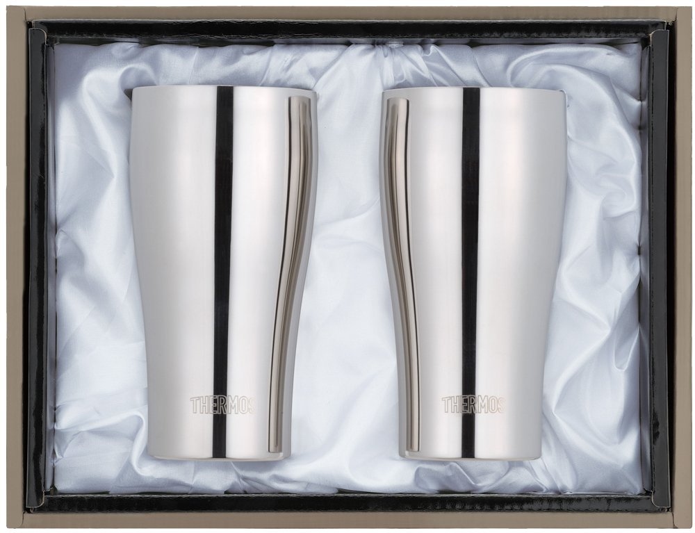 Thermos Stainless Steel Vacuum Insulated 400ml Tumbler Set Mirror Finish