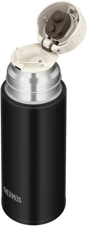 Thermos Stainless Steel Water Bottle Stone Black 350ml - Cup Type FFM - 352