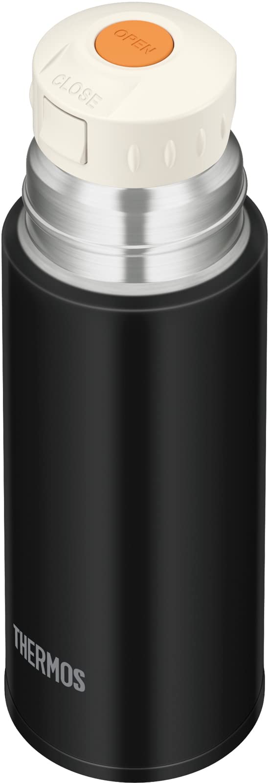 Thermos Stainless Steel Water Bottle Stone Black 350ml - Cup Type FFM - 352
