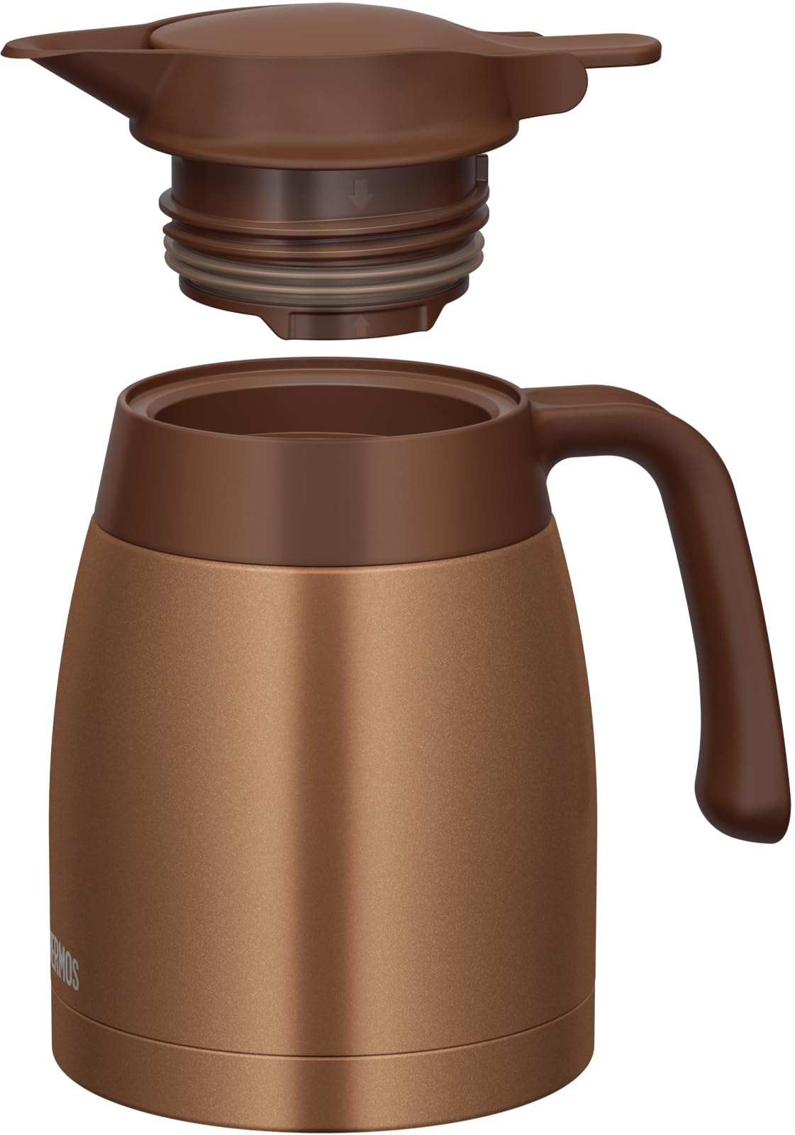 Thermos TTB - 1001 BWG Stainless Steel 1L Thermal Pot in Brown Gold - Tabletop Insulation