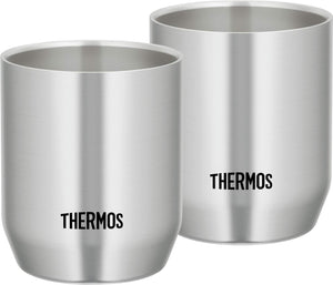 Thermos Vacuum Insulated 280ml Stainless Steel Cup Set of 2 Jdh - 280P