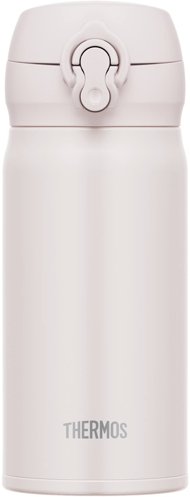 Thermos Vacuum Insulated 350ml Stainless Steel Water Bottle Ash White Easy Clean Lightweight Hot Cold Jnl - 356 Aswh