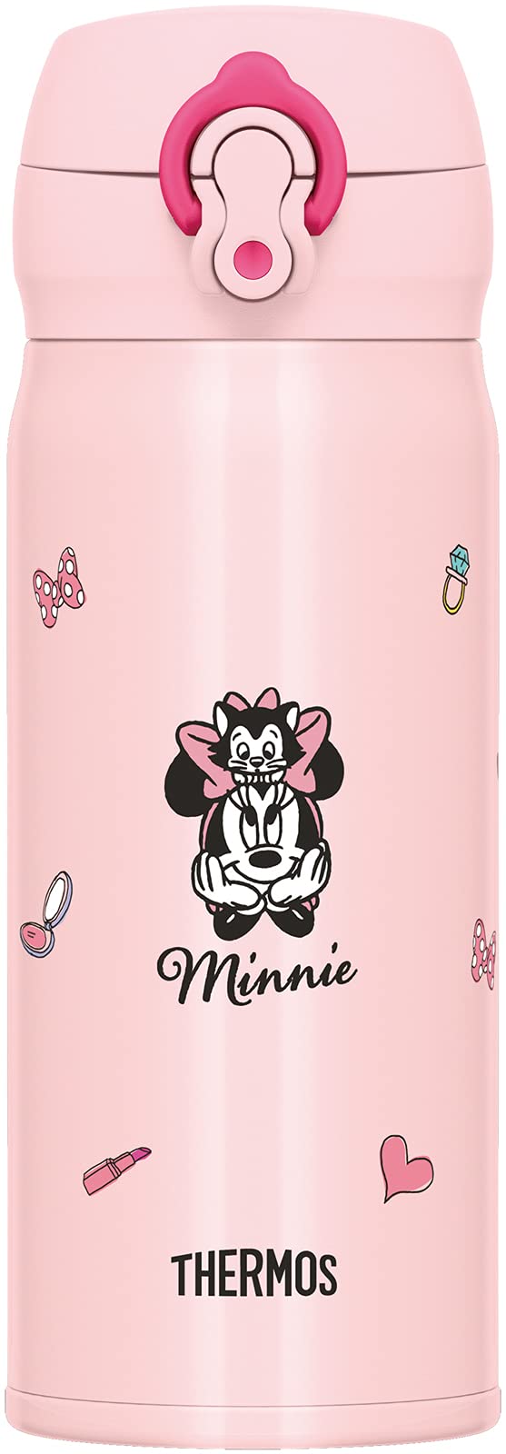 Thermos Vacuum Insulated 400Ml Portable Mug Disney Ribbon Pink Jnl - 404Ds Rbp