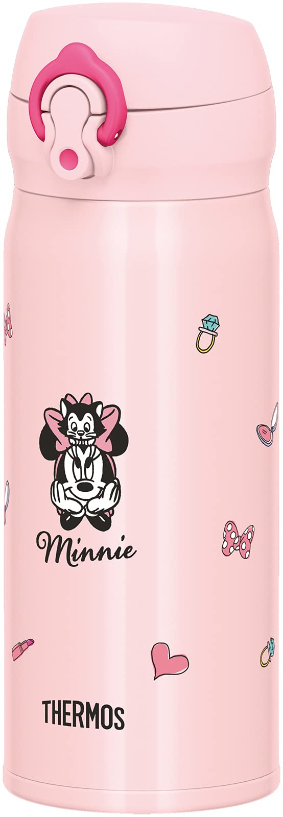 Thermos Vacuum Insulated 400Ml Portable Mug Disney Ribbon Pink Jnl - 404Ds Rbp