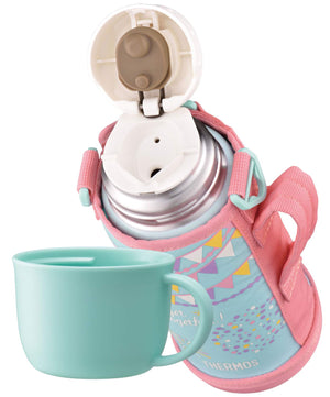 Thermos Vacuum Insulated Water Bottle 0.8L in Mint Flag Design 2 - Way Fho - 801Wf Mf