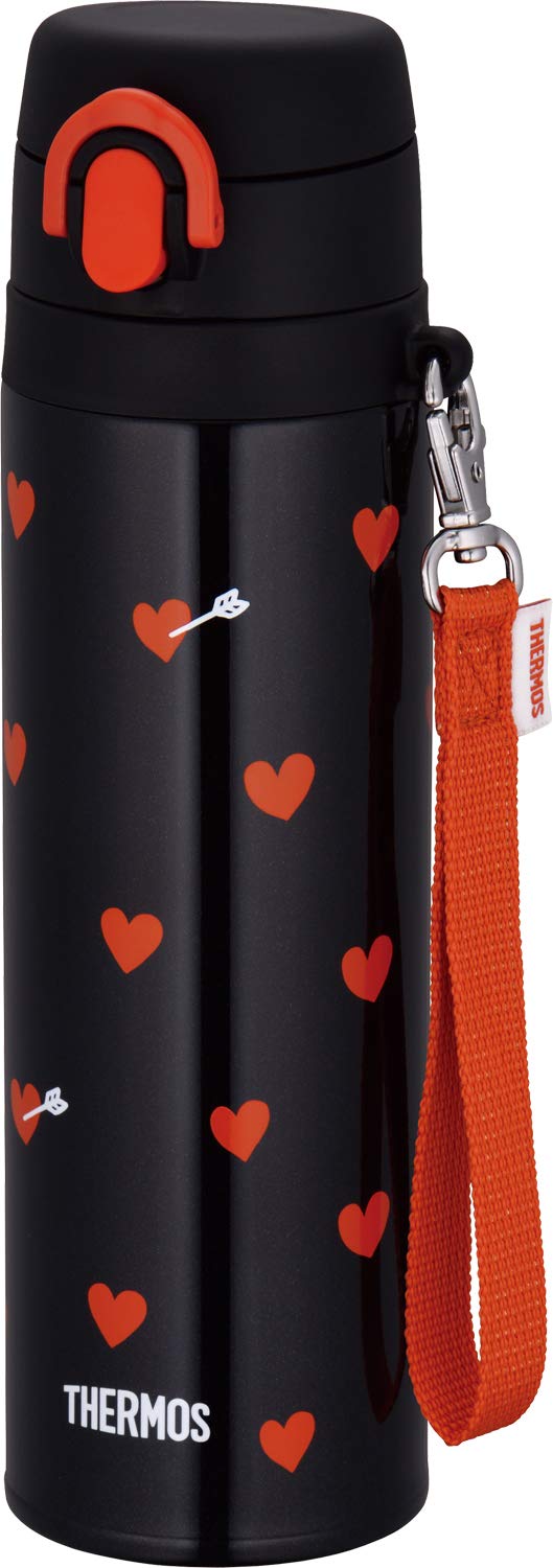 Thermos Vacuum Insulated Water Bottle 550Ml Japan Black Red Jnt - 551 Bkr