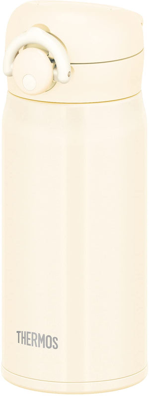 Thermos Vacuum Insulated Water Bottle Mobile Mug 350ml Milk White - JNR - 352 Mwh