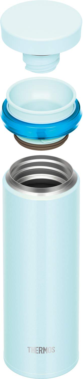 Thermos Vacuum Insulated Water Bottle Mobile Mug 350ml Shiny Blue JNO - 352 SHB