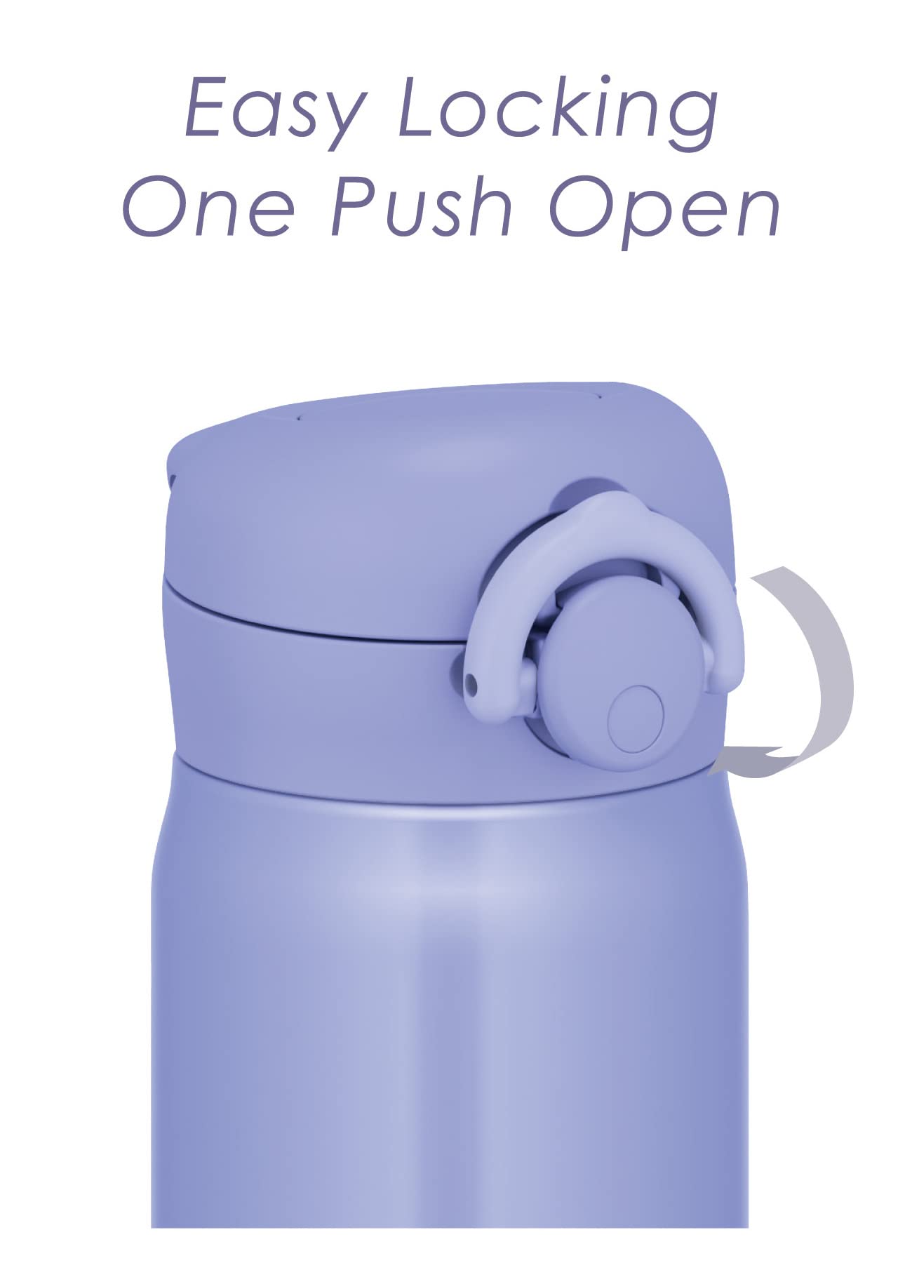 Thermos Vacuum Insulated Water Bottle - Portable 600Ml Mug Blue and Purple