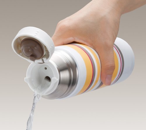 Thermos Yellow Stainless Steel Slim 0.5L Bottle - Fej - 503