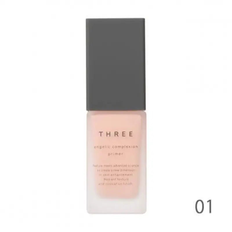 Three Angelic Complexion Primer SPF22 02 Pink Pedal 30g - Japan Makeup Face