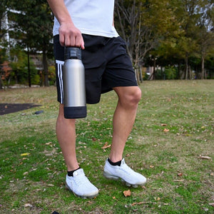 Tiger 1.2L Black Stainless Steel Water Bottle for Sports Cold Storage MTA - B120XM