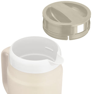 Tiger 1.7L Beige Vacuum Flask Insulated Cold Storage Thermos Pitcher