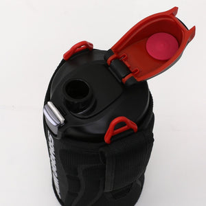 Tiger 1L Stainless Steel Sports Water Bottle with Pouch Black Mme - D100 - K