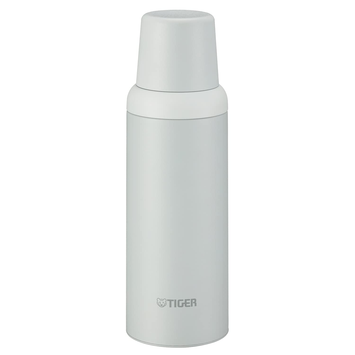 Tiger 600ml Insulated Water Bottle with Cup Grayish - White MSI - A060WG