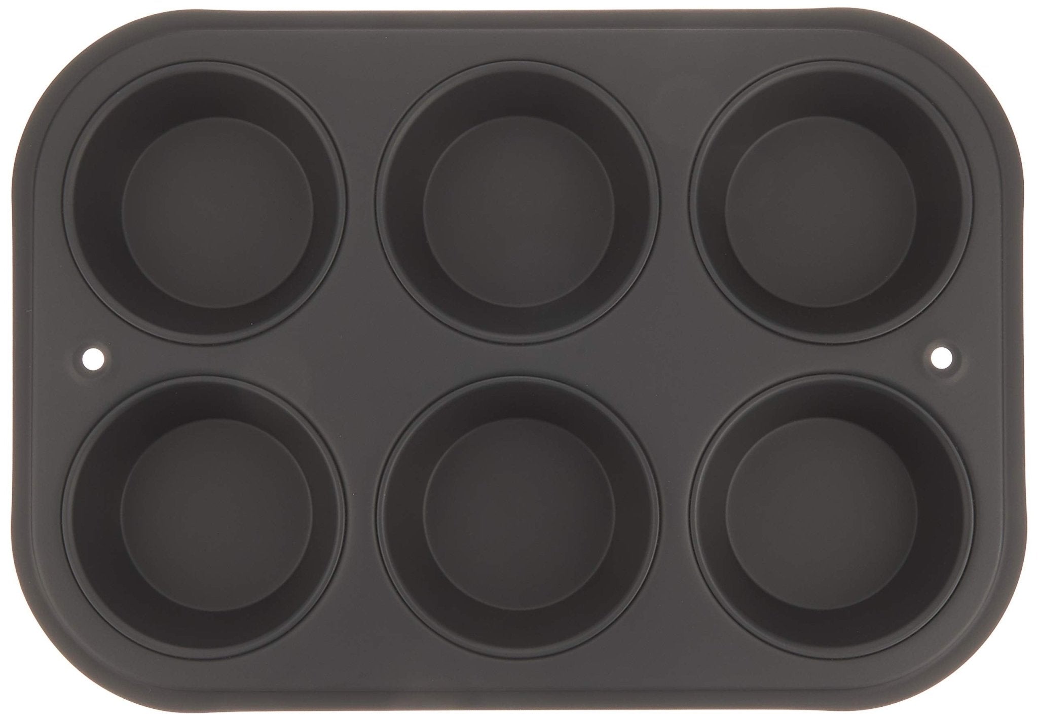 Tiger Crown Muffin Pan 6P Black Steel Japan Silicone Resin Coating 250° Heat Resistant 5068