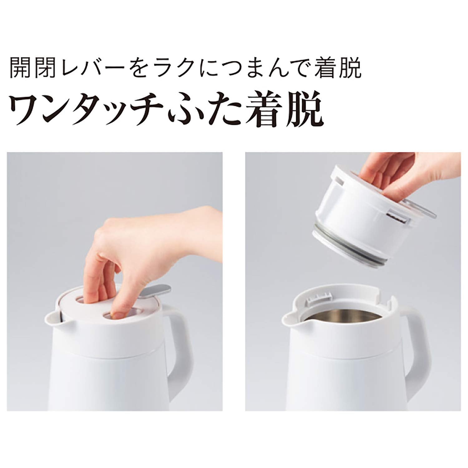 Tiger Large Capacity 2.0L White Thermal Insulated Vacuum Flask Pwo - A200W