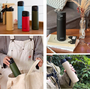 Tiger - Lightweight 600ml Stainless Steel Water Bottle Hot & Cold Insulated - White Mka - K060Wk