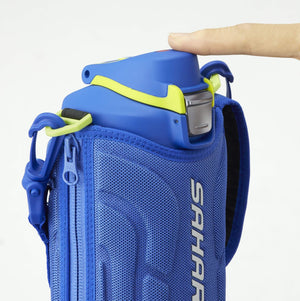 Tiger Sahara 1.0L Stainless Steel Vacuum Flask Blue Wide Mouth Sports Bottle