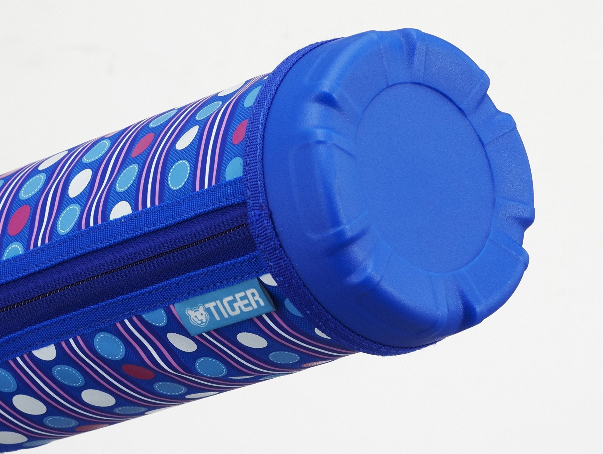 Tiger Sahara Blue Neon MBO - F080 - AN 800ml Stainless Steel Water Bottle with Cup and Pouch