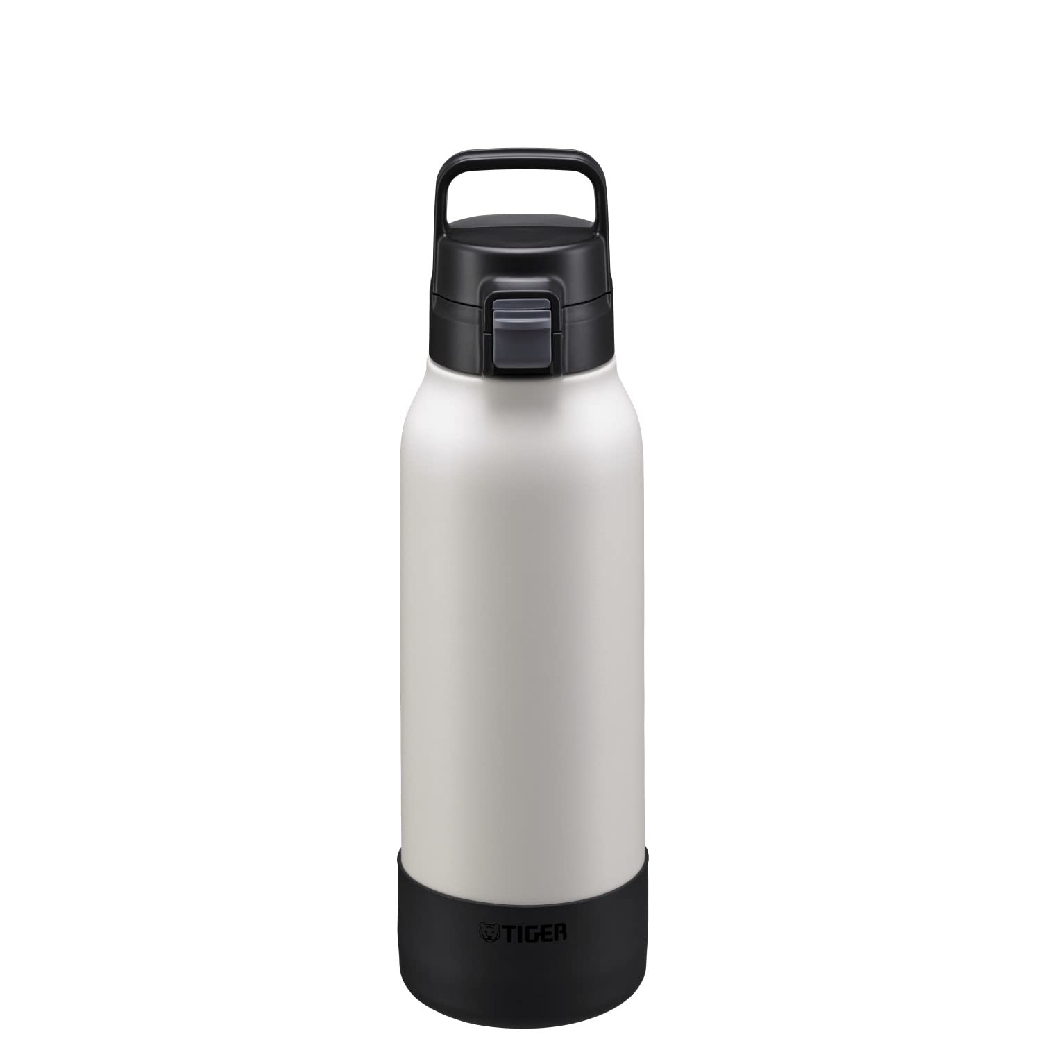 Tiger Stainless Steel Vacuum Flask 1.2L Black Wide - Mouth Water Bottle for Sports Cold Storage Only