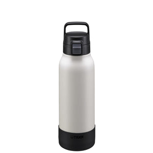 Tiger Stainless Steel Vacuum Flask 1.2L Black Wide - Mouth Water Bottle for Sports Cold Storage Only