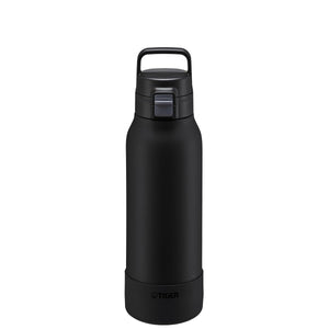 Tiger Stainless Steel Vacuum Flask 1.2L Wide Mouth Black Water Bottle for Sports Cold Storage