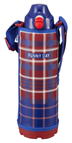 Tiger Thermos 1L Direct Drinking Cup 2Way Stainless Steel Bottle Pouch Sahara Red Japan Mbo - F100 - R