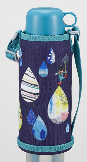 Tiger Thermos 800Ml Stainless Steel Water Bottle With Direct Drinking Cup 2 - Way Shizuku Blue - Mbr - H08Gas Made In Japan