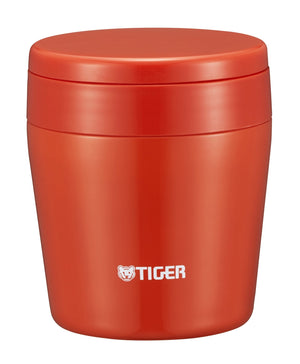 Tiger Thermos Vacuum Insulated Soup Jar 250Ml Wide Mouth Round Bottom Japan Chili Red Mcl - B025 - Rc