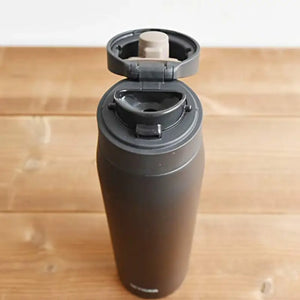 Tiger Water Bottle 600Ml Sahara Mug Stainless One Touch Lightweight Matte Black Mcx - A601Km