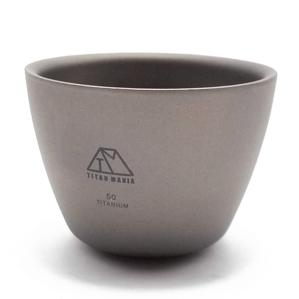 Titan Mania Guinomi Ochoko Titanium 50Ml Japan Ultra Lightweight Inoguchi Mini Sake Cup Camp Barbecue Outdoor Camping