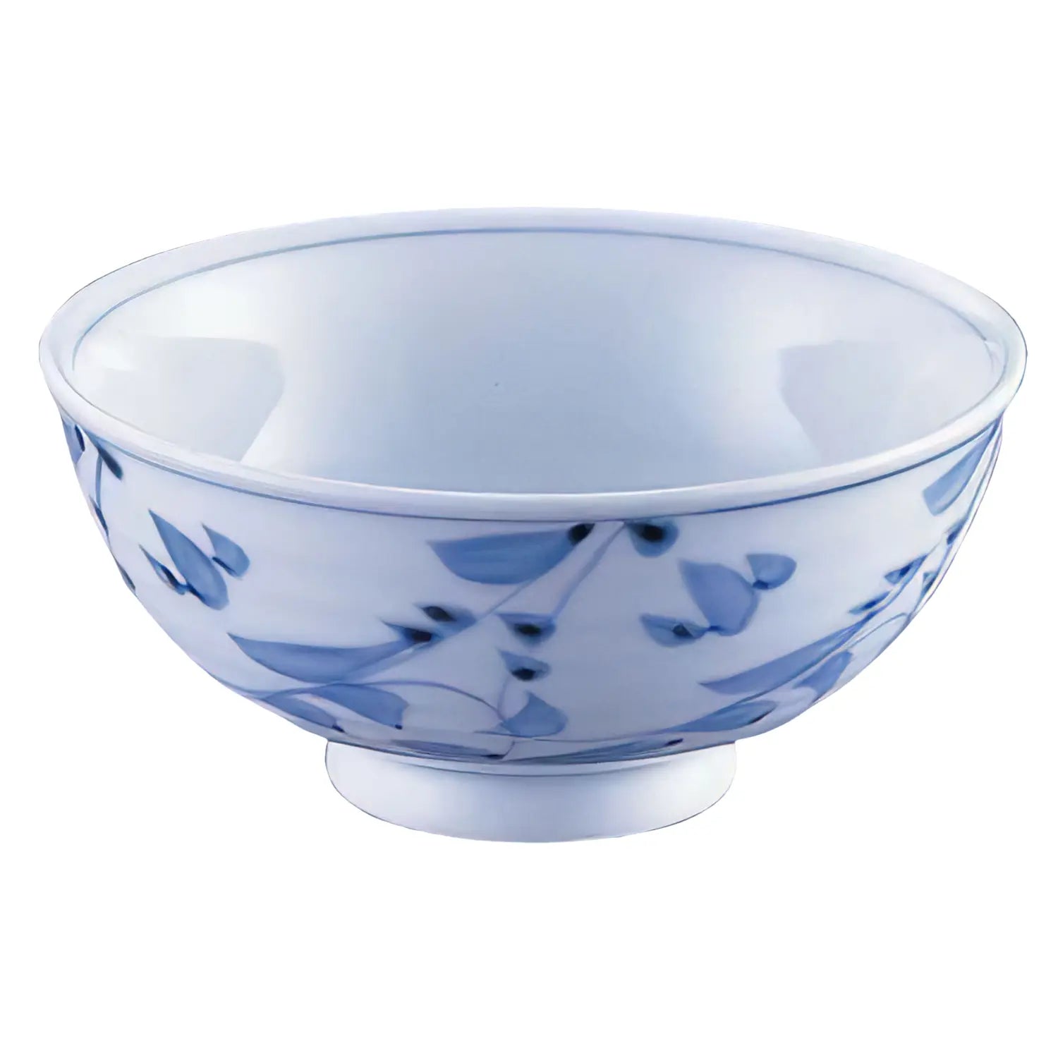 Tkg Mino Ware Porcelain Tempered Rice Bowl Sometsuke - Karakusa 11.5Cm