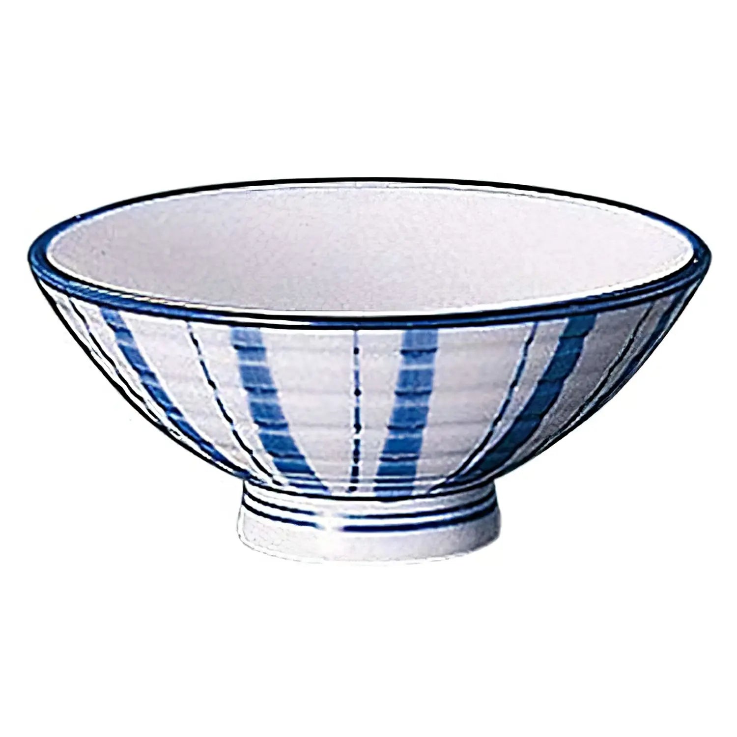 Tkg Seto Ware Ceramic Rice Bowl Futo - Tokusa 12.5Cm